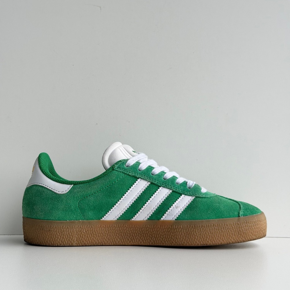 Adidas Gazelle Bold Mens 5‎ Green/Gum Suede Sneakers Retro Casual Preppy Soccer - Picture 4 of 9